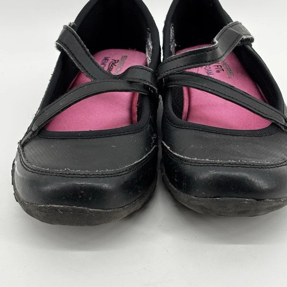 Sketchers Girls Cross Trekkers   Mary Jane Shoes Size 13 Black Adjustable Straps